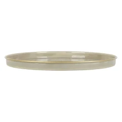 Plateau rond en fer grège d36cm - Arabise