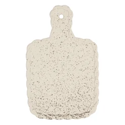 Plateau tapas en grès beige 28x18cm - Aurore