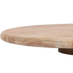 Plateau tournant en acacia naturel d39.7xh4.5cm - Dalbert