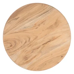 Plateau tournant en acacia naturel d39.7xh4.5cm - Dalbert