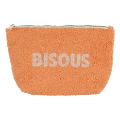 Pochette en bouclette marron - Funny