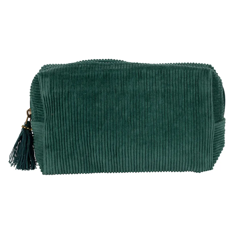 Pochette en coton et polyester emeraude - Manarola