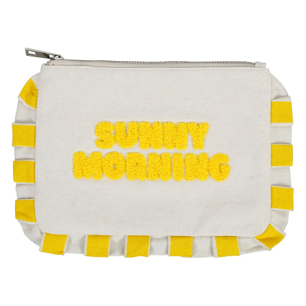 Pochette en coton jaune - Lumi