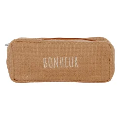 Pochette en coton taupe - Beezz