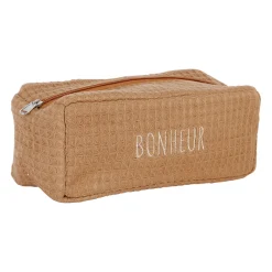 Pochette en coton taupe - Beezz