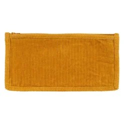 Pochette en velours côtelé moutarde - Flaura