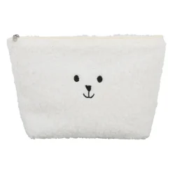 Pochette ourson en tissu blanc - Songes