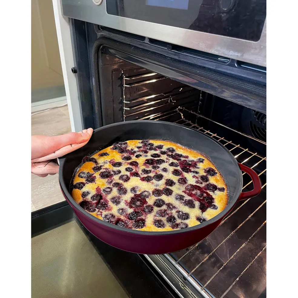 Poêle en aluminium rubis d28cm - La Fabuleuse