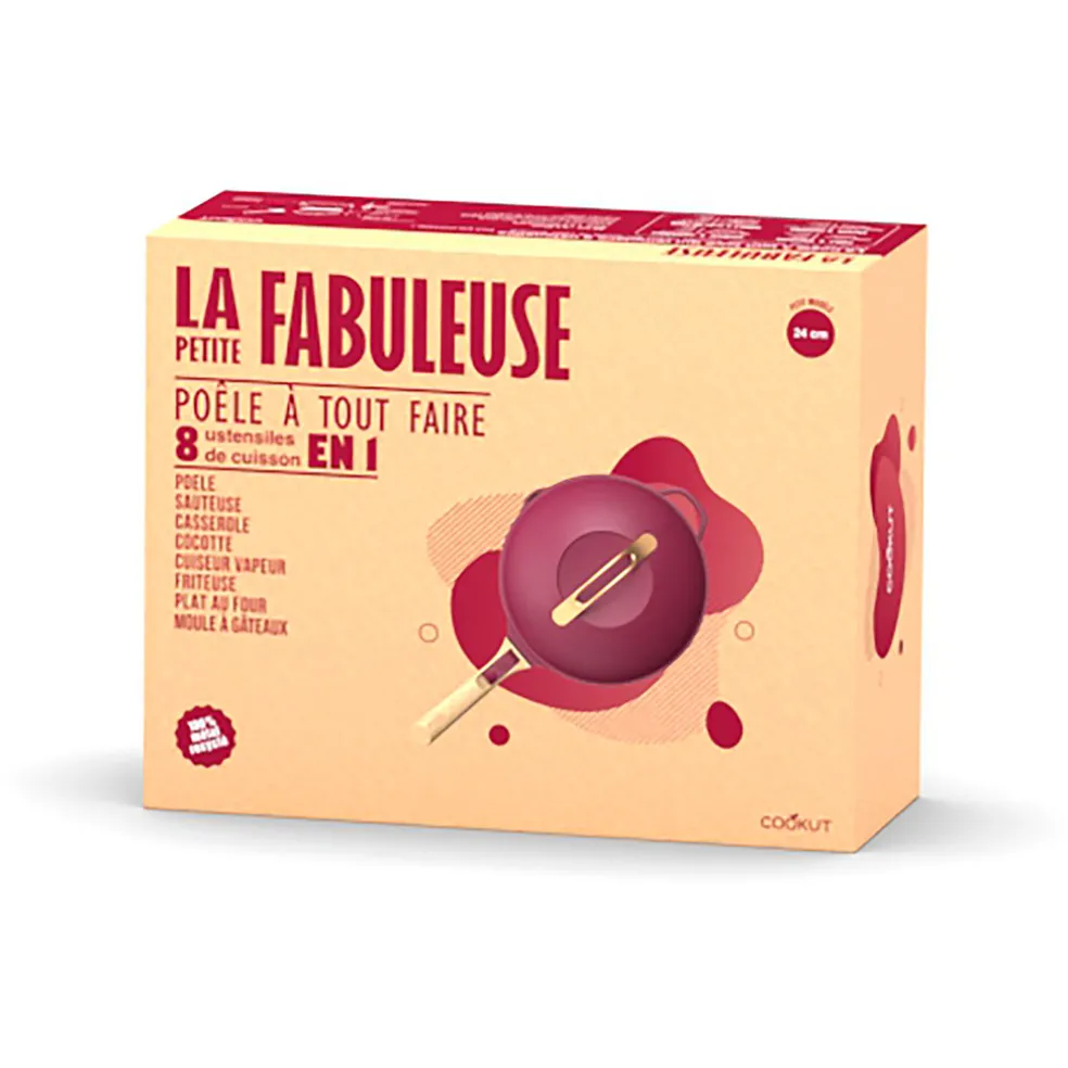 Poêle en aluminium rubis d24cm - La Fabuleuse