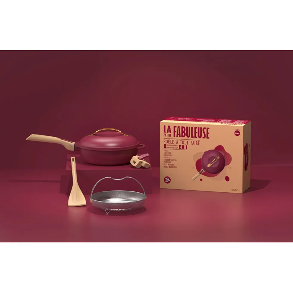 Poêle en aluminium rubis d24cm - La Fabuleuse