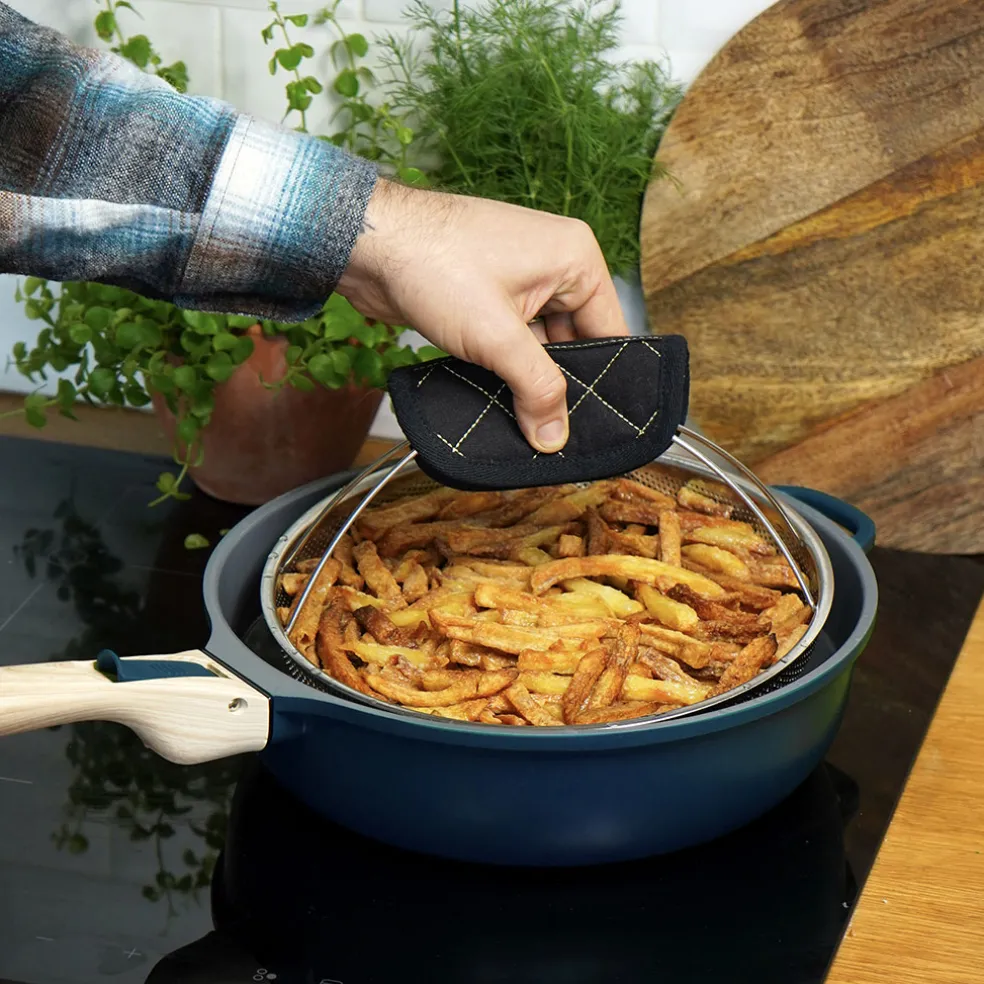 Poêle en aluminium saphir d28cm - La Fabuleuse