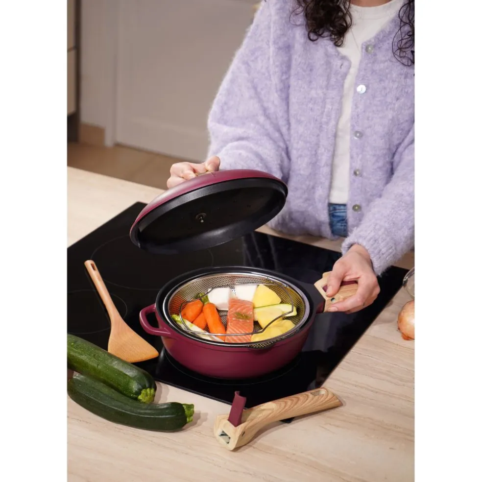 Poêle pivoine d24cm - La Fabuleuse