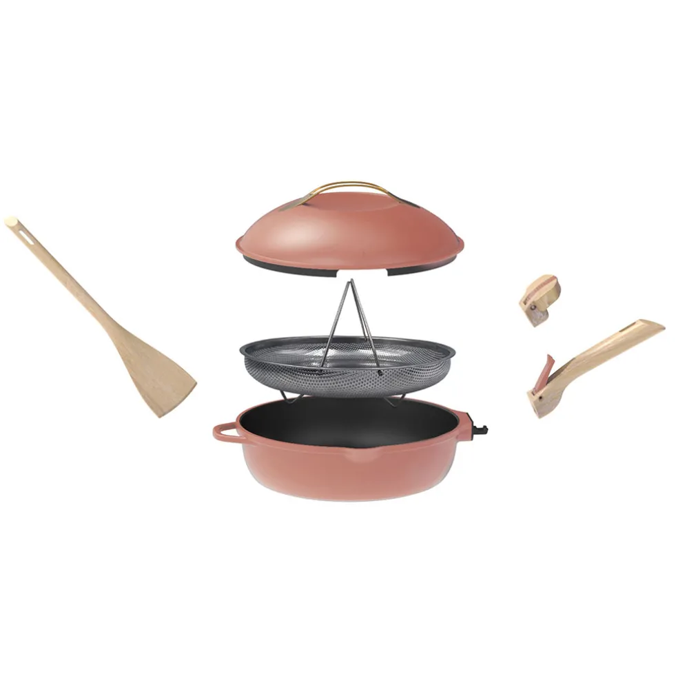 Poêle pivoine d28cm - La Fabuleuse