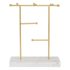 Porte bijoux en marbre - golden doré