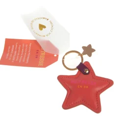 Porte clés étoile Maitresse orange - Sunny