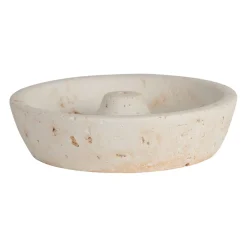 Porte encens en ciment écru moucheté - Organic