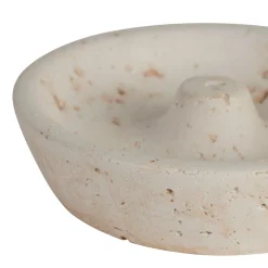 Porte encens en ciment écru moucheté - Organic