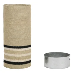 Porte parapluie en jonc de mer naturel et noir d24xh54cm - Sumatra