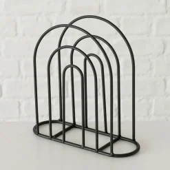 Porte serviettes en fer noir 18x18cm - Ronia