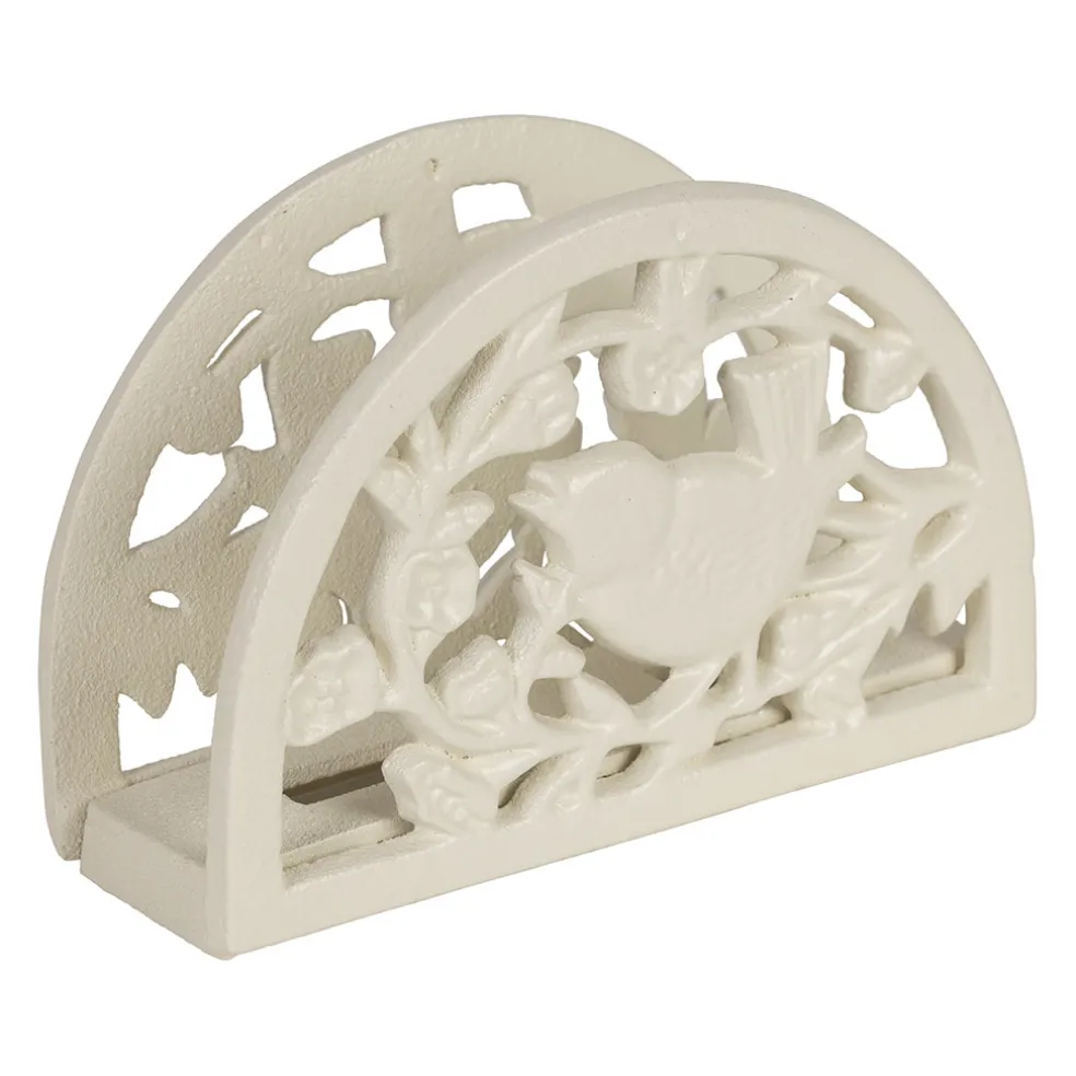 Porte serviettes en fonte blanc cassé - Fauvette