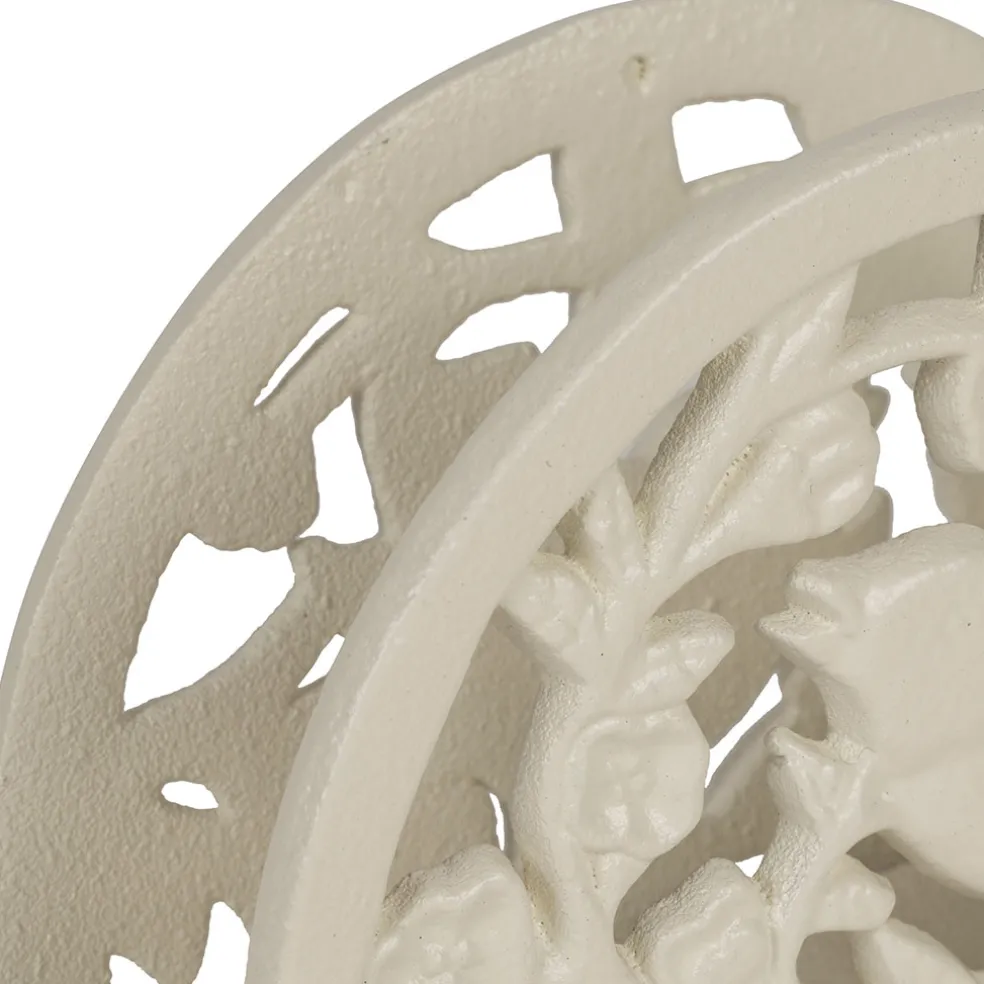 Porte serviettes en fonte blanc cassé - Fauvette