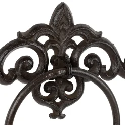 Porte serviettes mural en fonte brun - Module