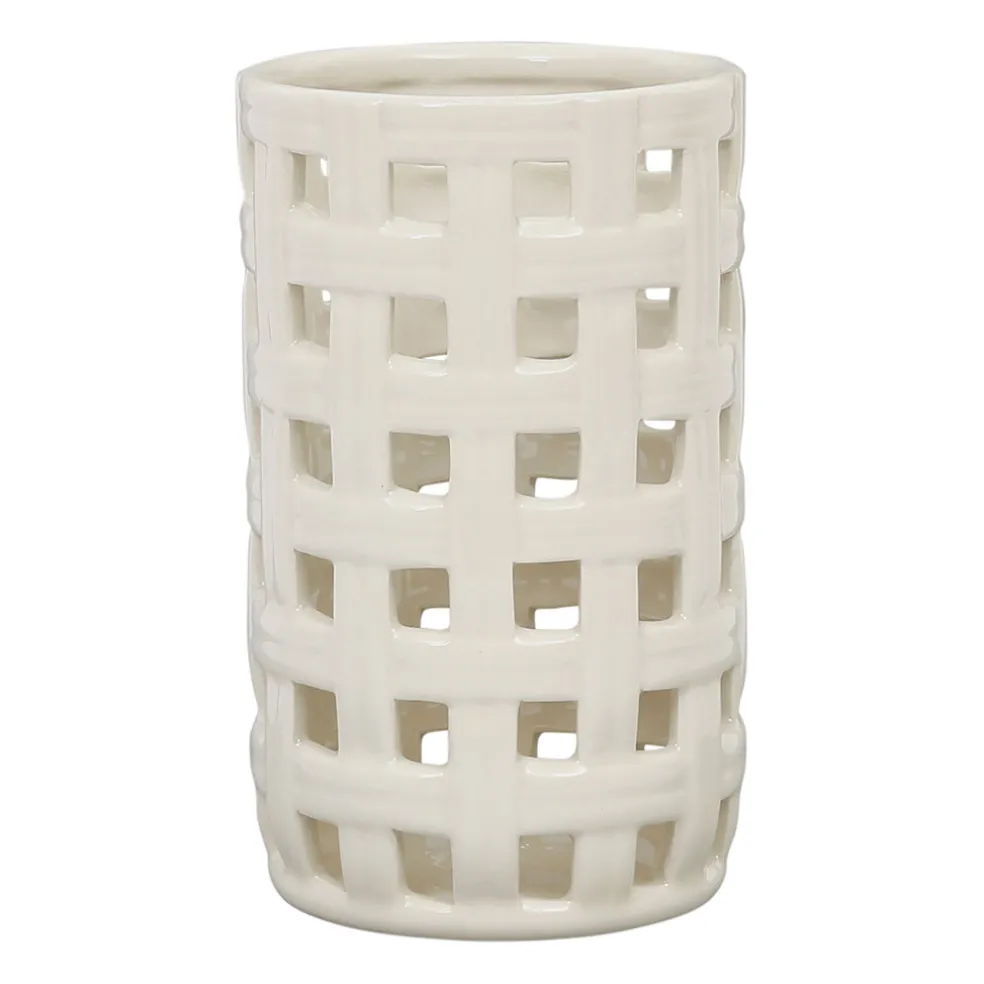 Porte ustensiles en grès écru - Organic