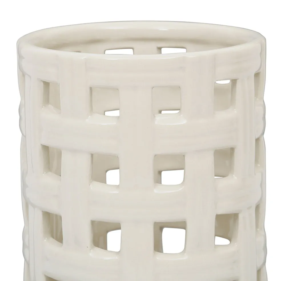 Porte ustensiles en grès écru - Organic