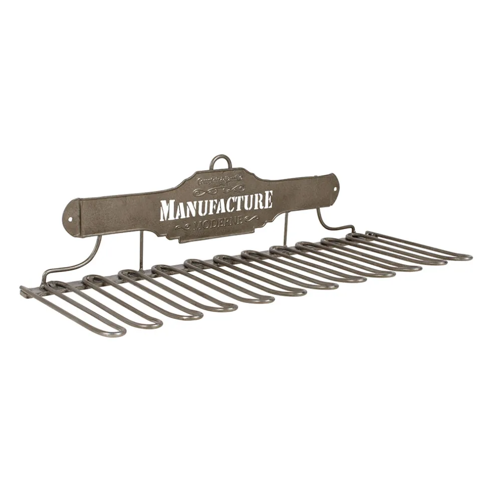 Porte verres en fer gris - manufacture