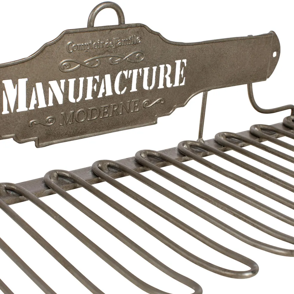 Porte verres en fer gris - manufacture