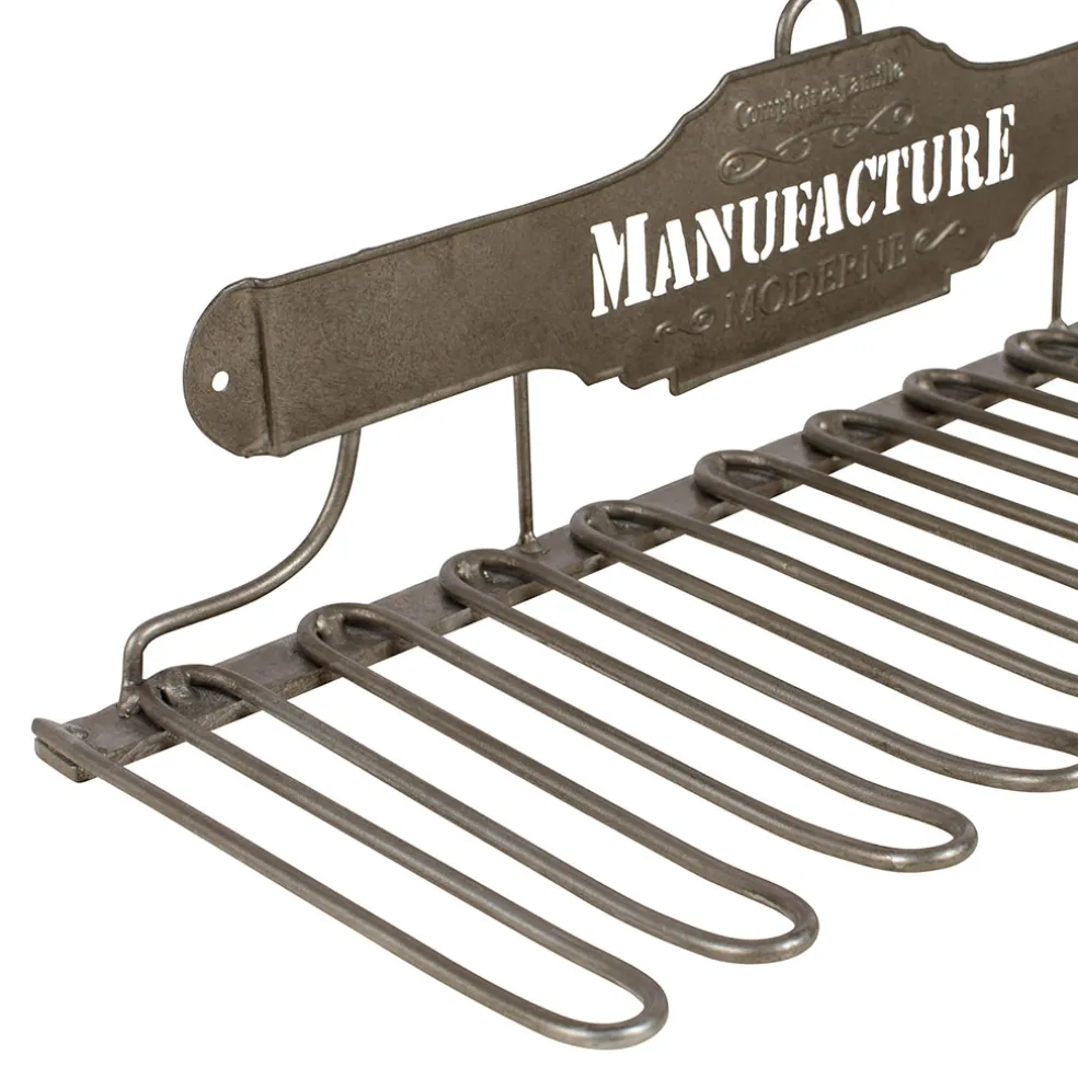 Porte verres en fer gris - manufacture