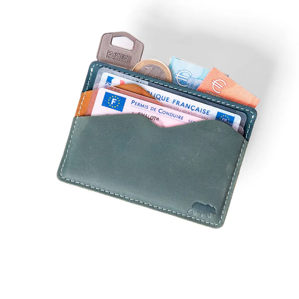 Portefeuille brooks en cuir fjord