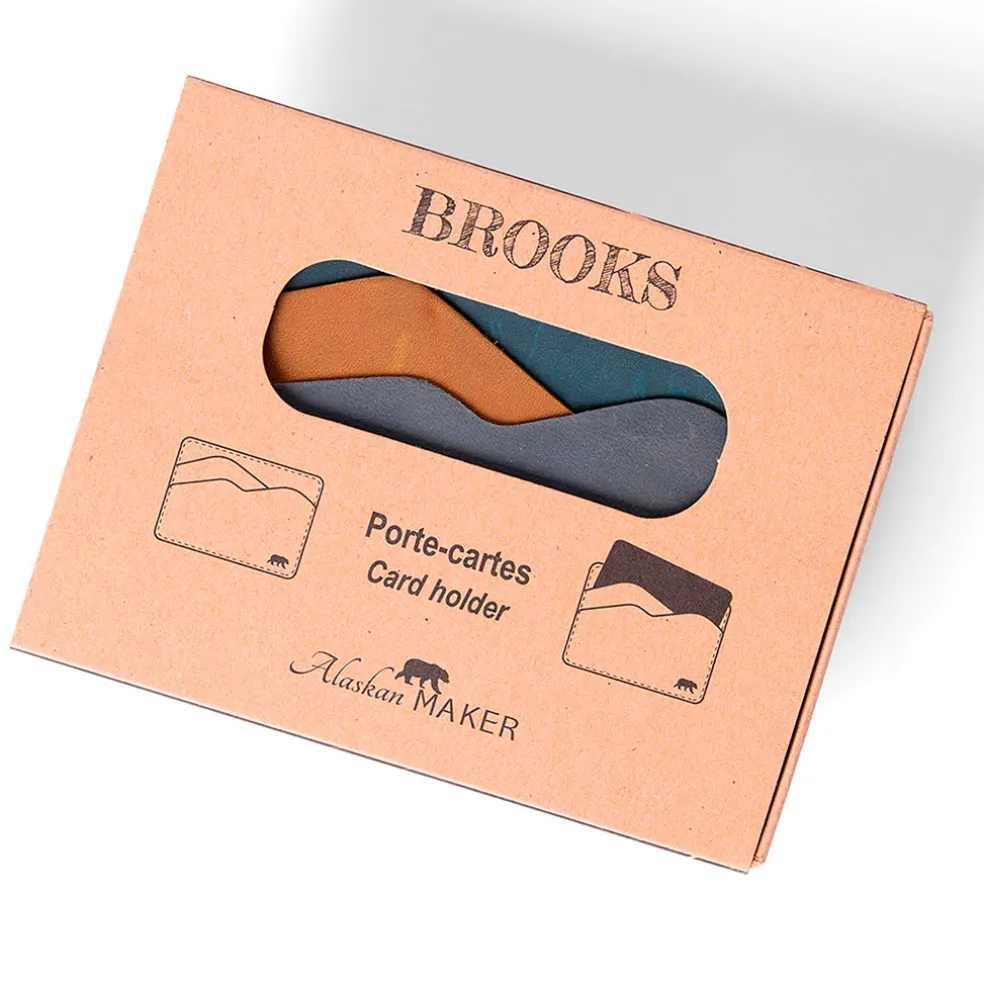 Portefeuille brooks en cuir fjord