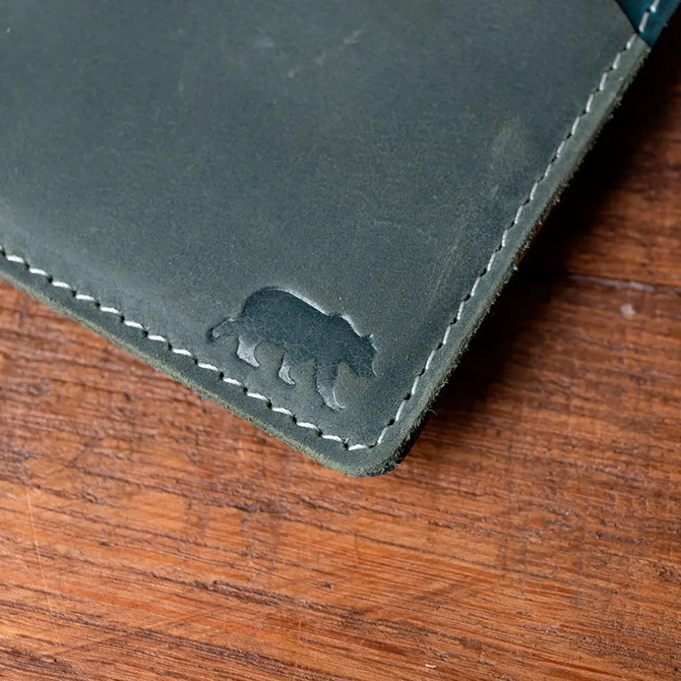 Portefeuille brooks en cuir fjord