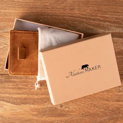 Portefeuille magic handy en cuir cognac