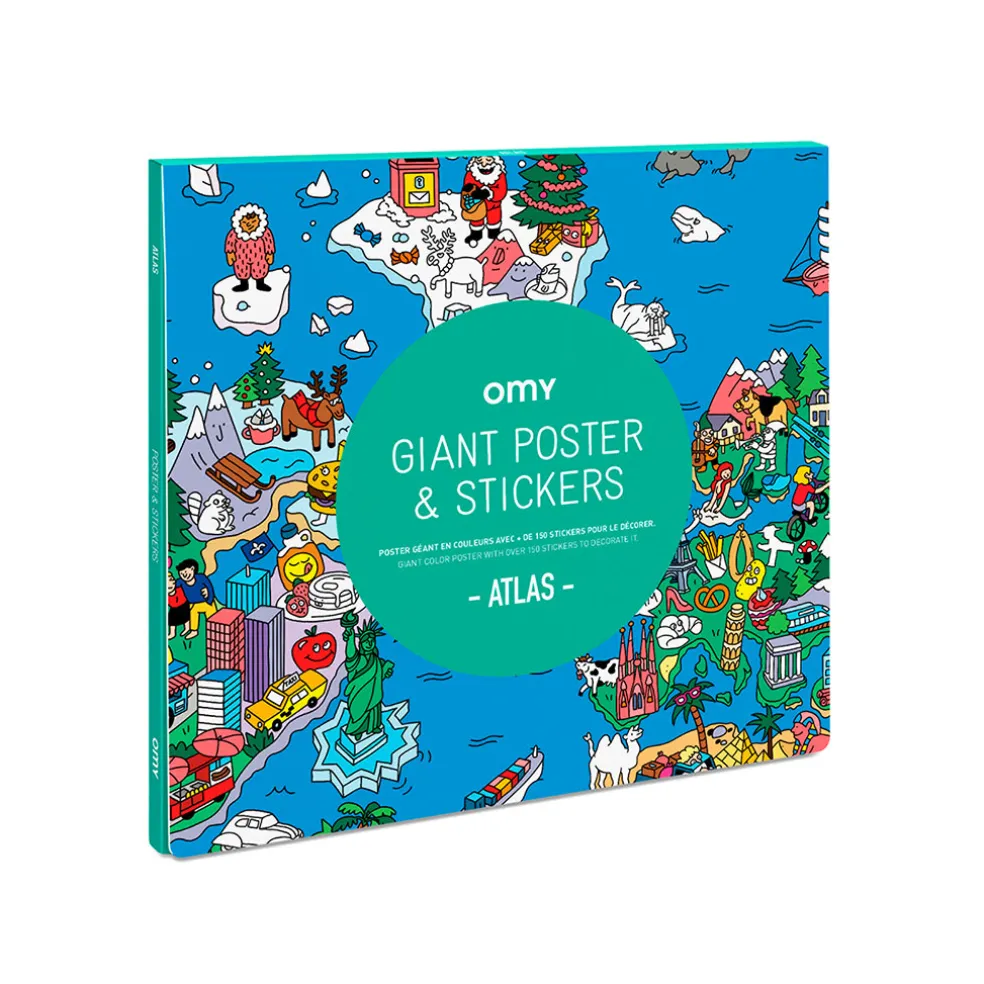 Poster & stickers 70x100cm - atlas