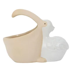 Pot pélican en grès blanc - Pélican