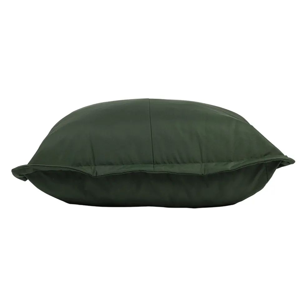 Pouf d'extérieur en tissu vert 95x95cm - Sola