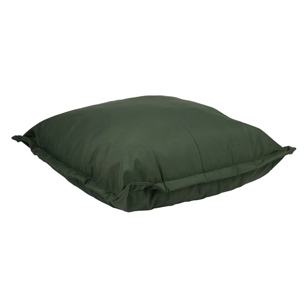 Pouf d'extérieur en tissu vert 95x95cm - Sola