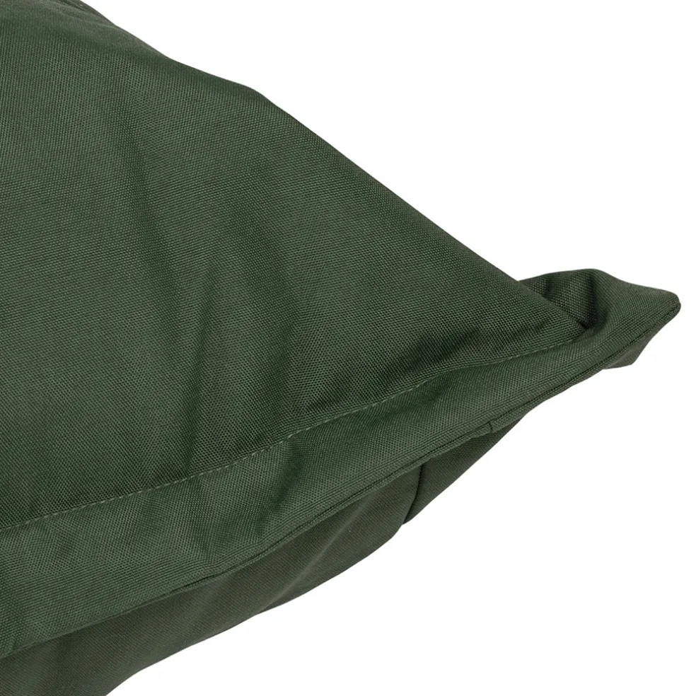 Pouf d'extérieur en tissu vert 95x95cm - Sola
