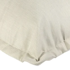 Pouf d'extérieur en tissu écru 95x95cm - Sola