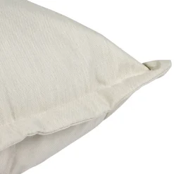 Pouf d'extérieur en tissu écru 95x95cm - Sola