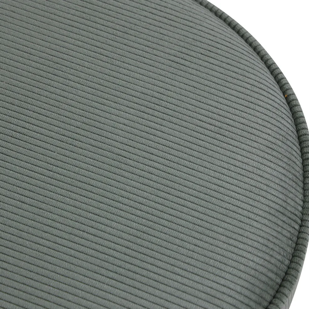 Pouf en tissu velours côtelé kaki - Popy