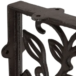 Équerre en fonte laurier brun 25x23cm