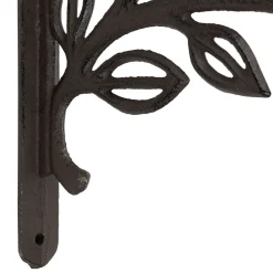 Équerre en fonte laurier brun 25x23cm