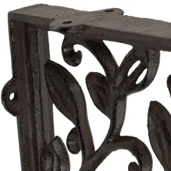 Équerre en fonte laurier brun 18x20cm