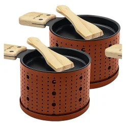 Raclette à la bougie pour 2 terracotta - Lumi