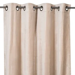 Rideau delhi craie en velours 135x300cm