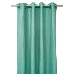 Rideaux en lin et coton céladon avec œillets 130x280cm - Figari