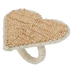 Rond de serviette coeur en bois